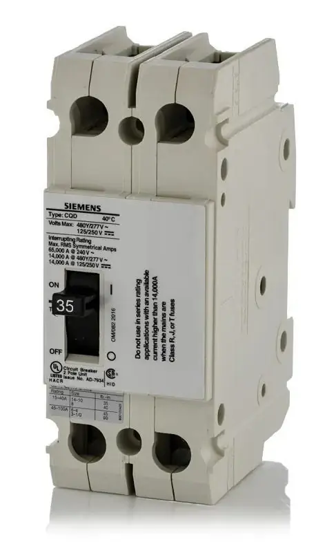Siemens CQD235 - 35A 2 Pole Molded Case Circuit Breaker Save Now