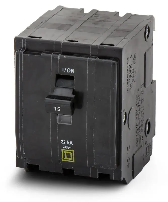 Super Sale Square D QO315VH - 15A 3 Pole Miniature Circuit Breaker