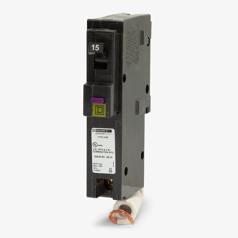 Factory Price Square D HOM115DF - 15A Dual Function Miniature Circuit Breaker