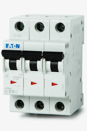 Top Pick Eaton / Cutler-Hammer FAZ-D10/3-NA - 10A 3 Pole Miniature Circuit Breaker