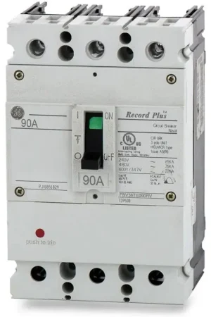 ABB / General Electric FBV36TE090RV - 90A 3 Pole Molded Case Circuit Breaker Genuine