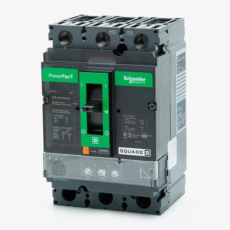 Square D HDL36100U31X - 100A 3 Pole Molded Case Circuit Breaker Weekend Sale