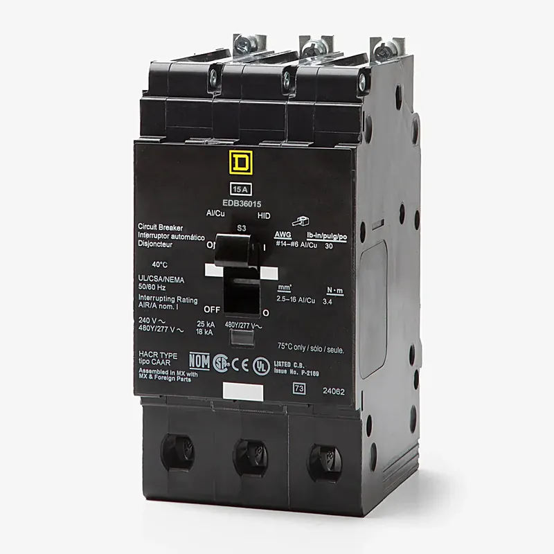 Direct From Factory Square D EDB36015 - 15A 3 Pole Miniature Circuit Breaker