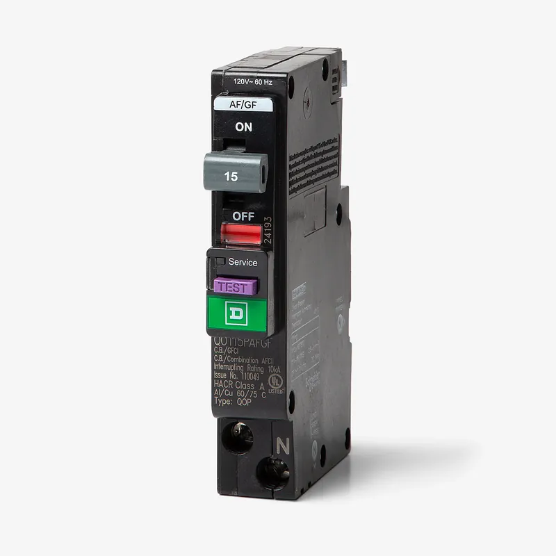 Instant Buy Square D QO115PAFGF - 15A Dual Function Miniature Circuit Breaker
