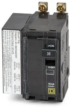 Square D QOB2351021 - 35A 2 Pole Miniature Circuit Breaker Best Seller