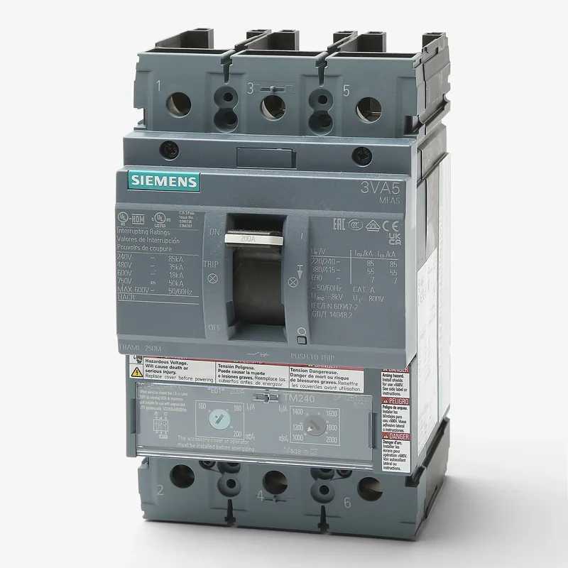 Last Chance Siemens 3VA5220-5EF31-0AA0 - 200A 3 Pole Molded Case Circuit Breaker