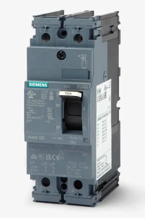 Siemens 3VA5110-4ED21-0AA0 - 100A 2 Pole Molded Case Circuit Breaker Buy Direct