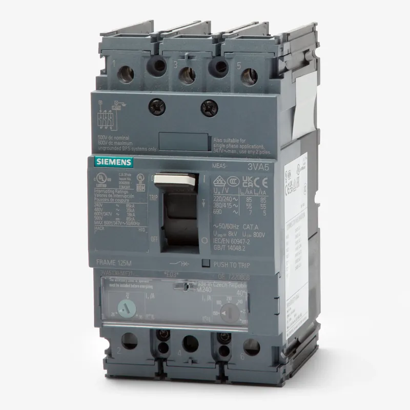 Siemens 3VA5195-6EC31-0AA0 - 15A 3 Pole Molded Case Circuit Breaker Flash Sale