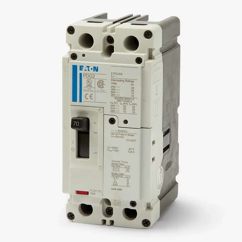 Eaton / Cutler-Hammer PDG22F0070TFFJ - 70A 2 Pole Molded Case Circuit Breaker Time-Limited