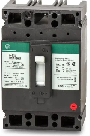 ABB / General Electric THED124025 - 25A 2 Pole Molded Case Circuit Breaker High Quality