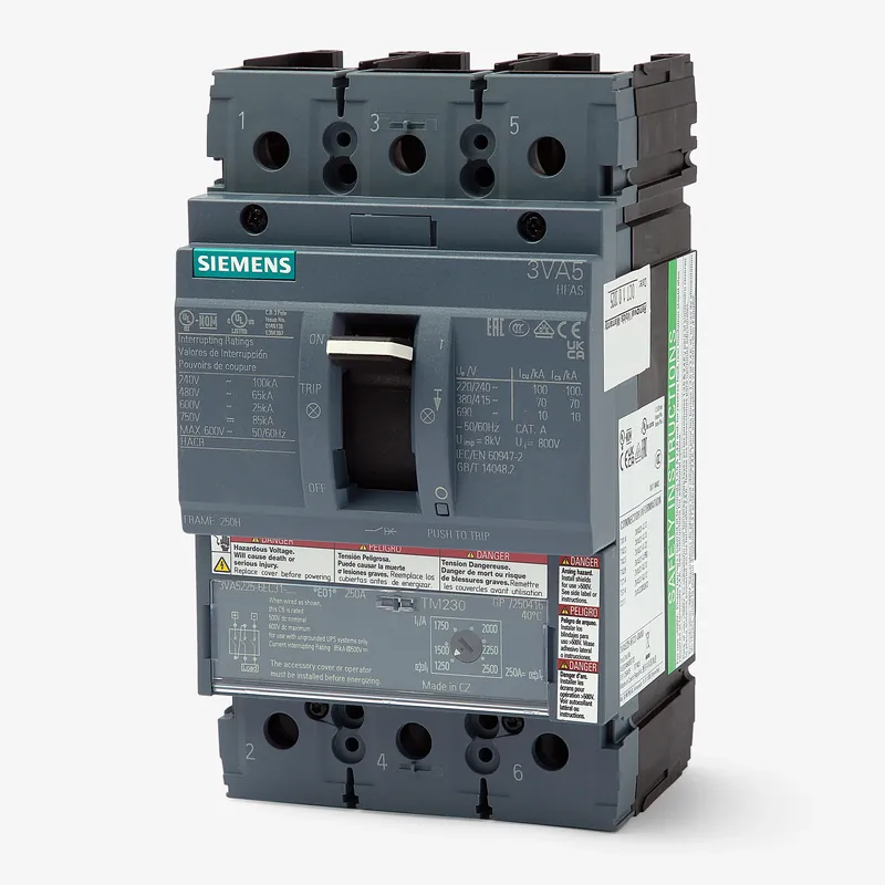 Fast Shipping Siemens 3VA5445-6EC31-0AA0 - 450A 3 Pole Molded Case Circuit Breaker
