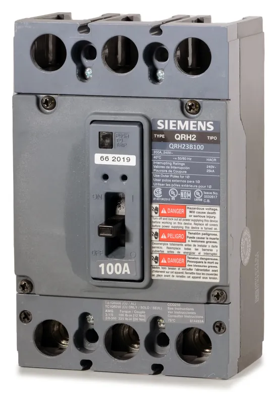 Brand New Siemens QRH23B100 - 100A 3 Pole Molded Case Circuit Breaker