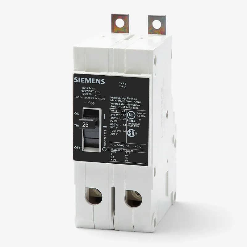 Order Now Siemens LGB2B025B - 25A 2 Pole Molded Case Circuit Breaker