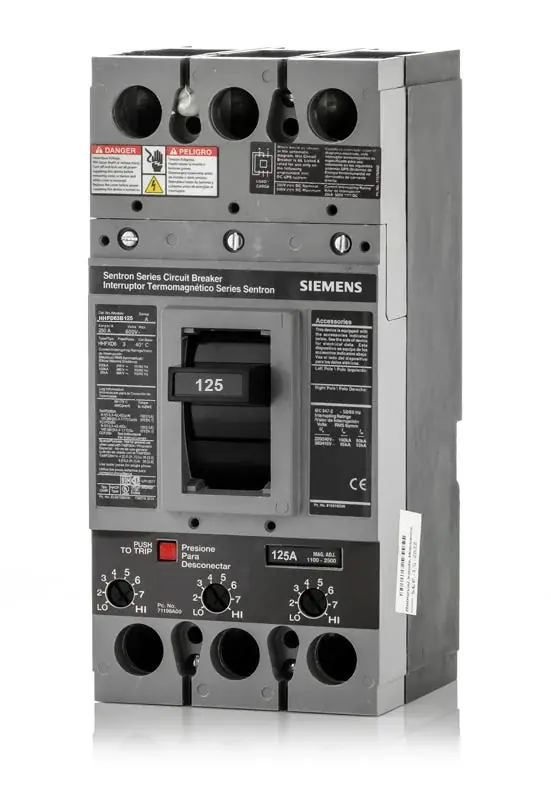 Grab Now Siemens HHFD63B125 - 125A 3 Pole Molded Case Circuit Breaker