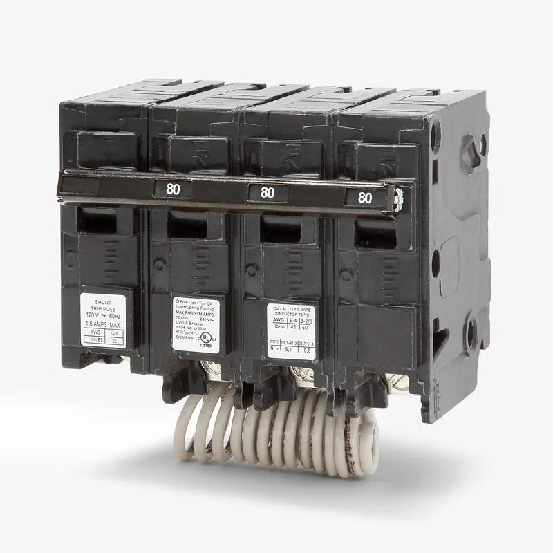 Siemens Q38000S01 - 80A 3 Pole Miniature Circuit Breaker Luxury