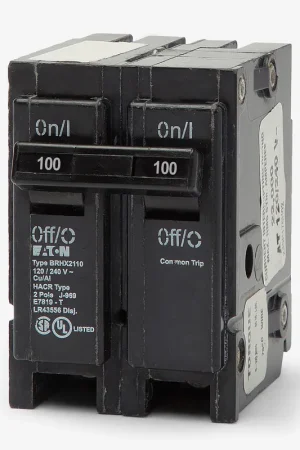 Final Sale Eaton / Cutler-Hammer BRHX2100 - 100A 2 Pole Miniature Circuit Breaker
