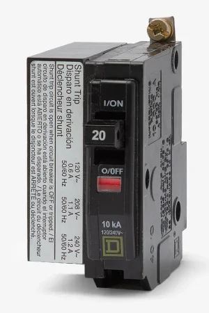 Budget Square D QO1201021 - 20A 1 Pole Miniature Circuit Breaker