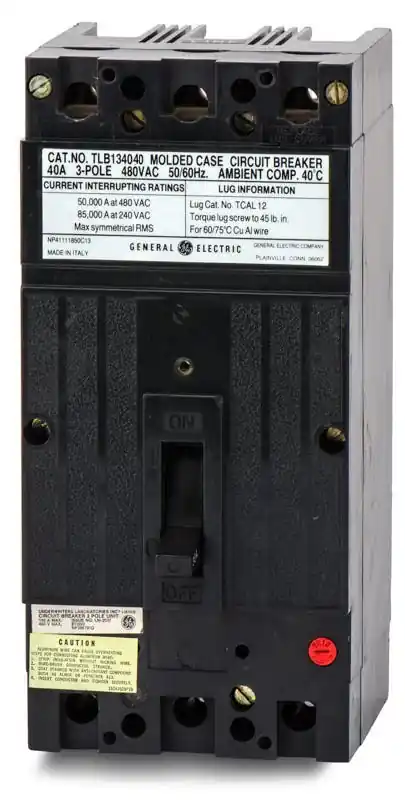 Brand New ABB / General Electric TLB134040 - 40A 3 Pole Molded Case Circuit Breaker