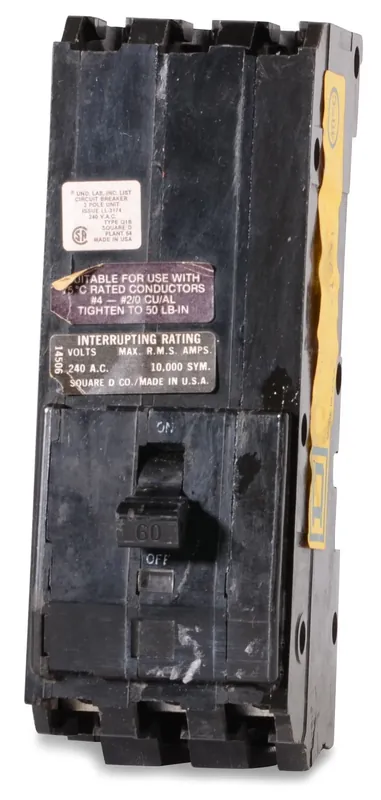 Square D Q1B360 - 60A 3 Pole Molded Case Circuit Breaker Cheap