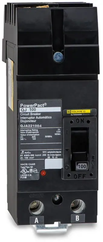 Square D QJA221004 - 100A 2 Pole Molded Case Circuit Breaker Mega Sale