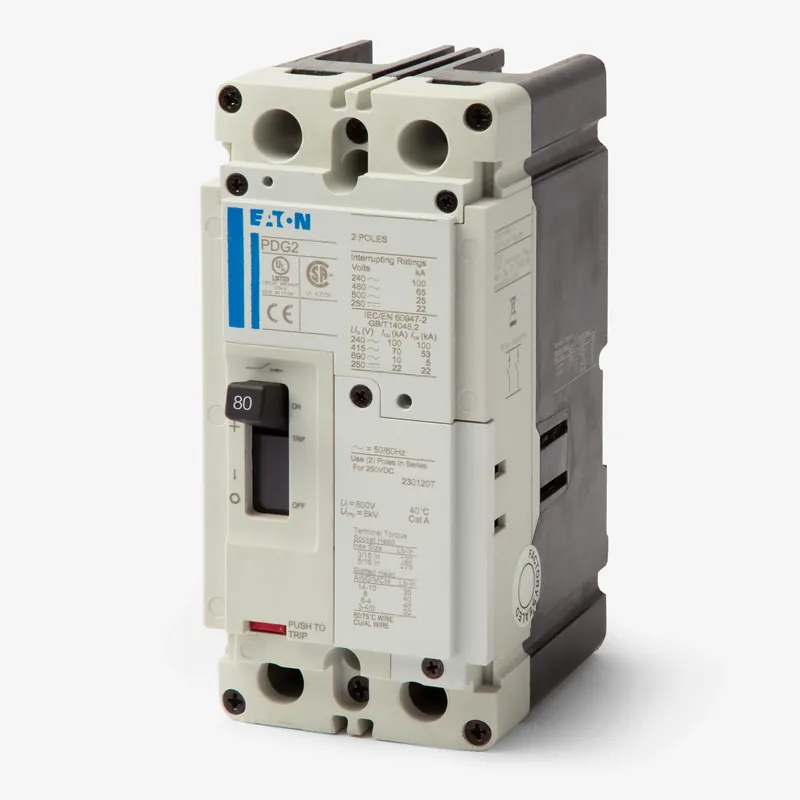Order Now Eaton / Cutler-Hammer PDG22M0080TFFL - 80A 2 Pole Molded Case Circuit Breaker