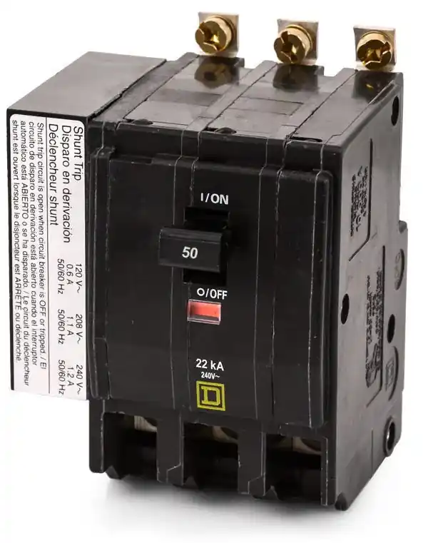 Top Pick Square D QOB350VH1021 - 50A 3 Pole Miniature Circuit Breaker