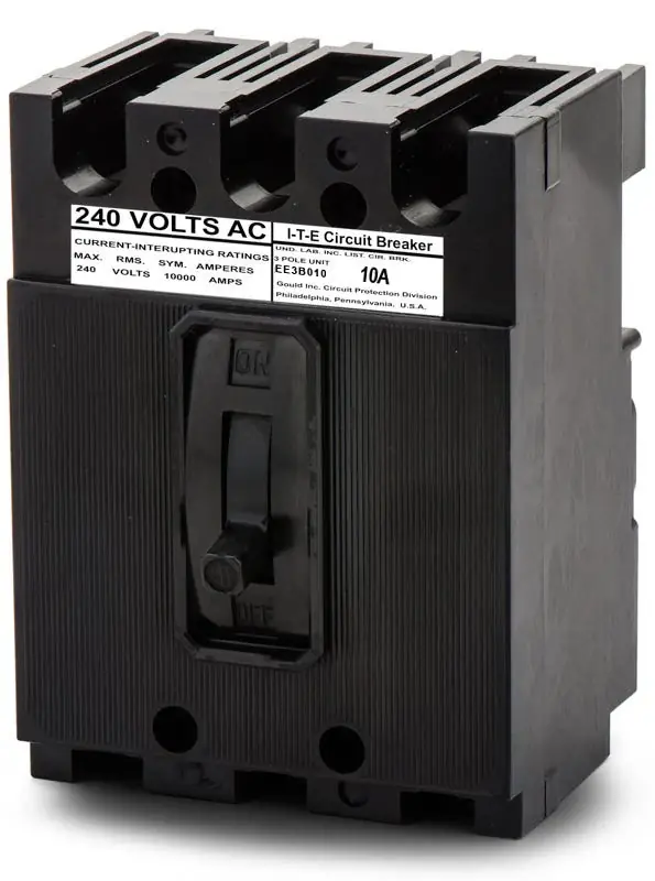Siemens / ITE EE3B010 - 10A 3 Pole Molded Case Circuit Breaker Secure Checkout