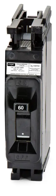 Federal Pacific NE114060 - 60A 1 Pole Molded Case Circuit Breaker Big Sale