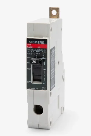 Big Sale Siemens LGB1B025B - 25A 1 Pole Molded Case Circuit Breaker