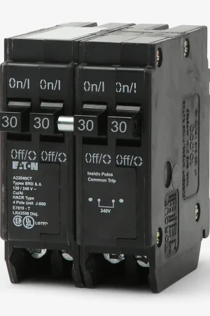 Eaton / Cutler-Hammer BQC2302130 - 30/30A Quadplex Miniature Circuit Breaker Genuine