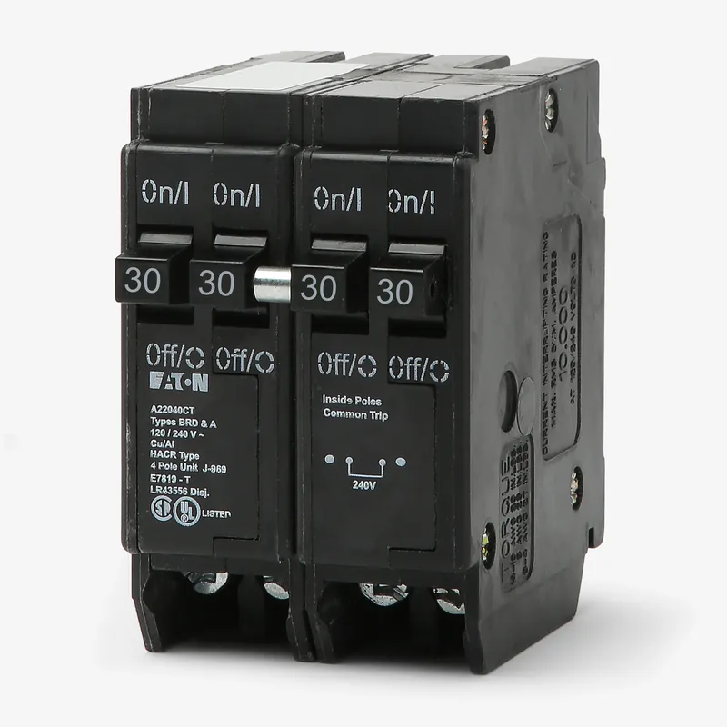 Eaton / Cutler-Hammer BQC2302130 - 30/30A Quadplex Miniature Circuit Breaker Genuine