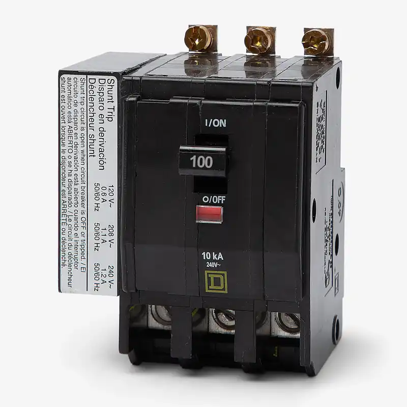 Secure Checkout Square D QOB31001021 - 100A 3 Pole Miniature Circuit Breaker