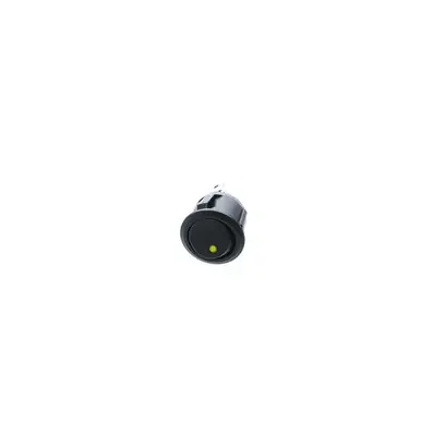 Genuine RA2-1A-DC-2-AL Switch Components - Round Rocker - 3P SPST OFF-ON, Amber LED