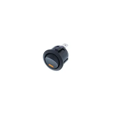 Trending RA3-1A-DC-2-AL Switch Components - Round Rocker - 4P SPST OFF-ON, Amber LED