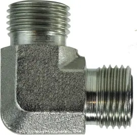 Discount Midland Metal FS25001010 90 deg Union Elbow, 9/16 in Male ORFS x 9/16 in Male ORFS, Steel