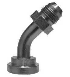 Midland Metal 18031216 45 deg Adapter Elbow, 3/4 in MJIC x 1 in Code 62 Flanged, Steel Popular