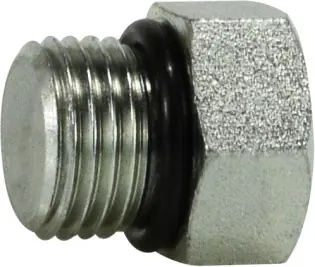 Midland Metal 6408O10 Hex Head Plug, 7/8 in Male ORB, Steel Price Cut