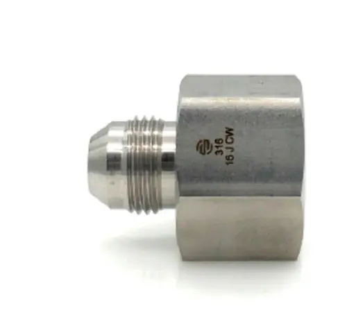 Price Drop Stainless Adapters SS2406-16-06 Pipe Reducer, 1 in Female 37 deg JIC Flared x 3/8 in Male 37 deg JIC Flared
