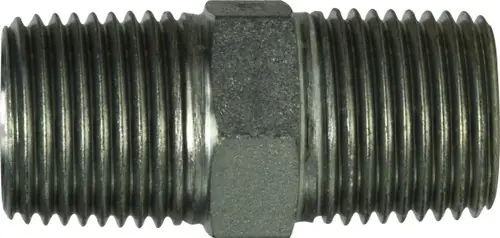 Latest Midland Metal 752044 Hex Nipple, 1/4 in Male BSPT x 1/4 in Male BSPT, Steel