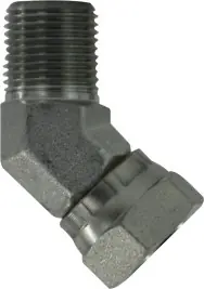 Midland Metal 150346 45 deg Swivel Adapter Elbow, 1/4 in MPT x 3/8 in FNPSM, Steel Deal