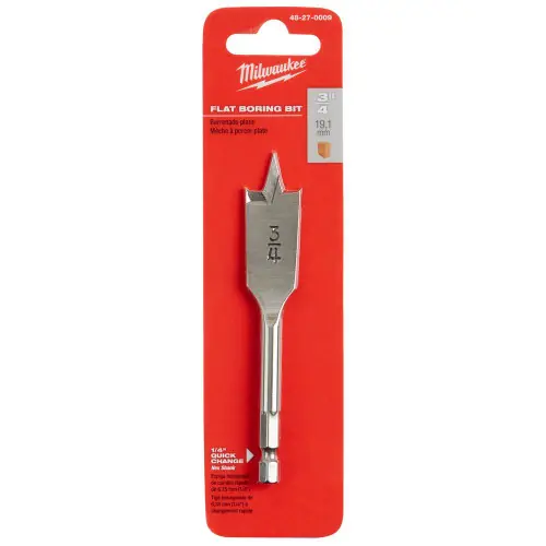 Milwaukee Tool 48-27-0009 3/4" x 4.5" Flat Boring Bit, 6 Pack Top Rated