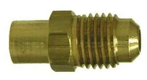 Midland Metal 10620 SAE 45-deg Flared Adapter, 3/8-in Male Flared x 1/4-in Sweat, Brass (1 Pack) Don't Miss Out