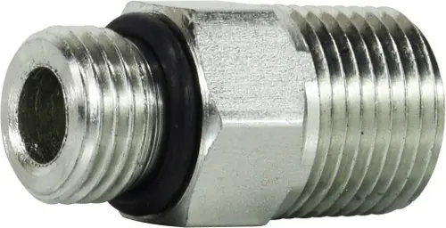 Trusted Brand Midland Metal 640164 Straight Adapter, 9/16 in Male ORB x 1/4 in MNPT, Steel