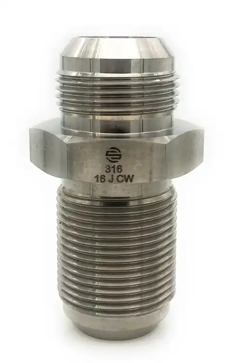 Stainless Adapters SS2700-04-04 Bulkhead Union, 1/4 in Male JIC x 1/4 in Male JIC, Stainless Steel Final Sale