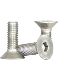 Fan Favorite M12-1.75 x 25 mm Flat Head Socket Cap Screws, 18-8 Stainless Steel A2, Full Thread, Coarse (UNC), Qty 100