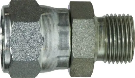 Midland Metal 702242 Adapter, 1/4 in Female JIC x 1/8 in Male BSPP Swivel, Steel Hot Deal