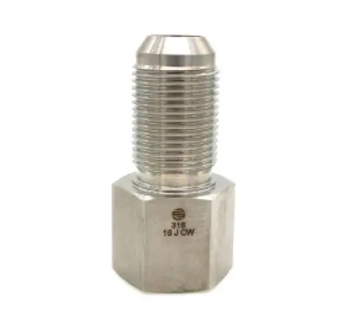 Stainless Adapters SS2705-12-12 Bulkhead Connector, 3/4 in Male JIC x 3/4 in FNPT, Stainless Steel Discount
