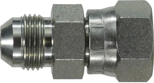 Shop Now Midland Metal FS65041010 Swivel Adapter, 5/8 in Male JIC 37 deg Flared x 5/8 in Female ORFS, Steel