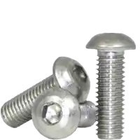 2-56 x 1/2" Button Head Socket Cap Screws, Non-Standard, 18-8 Stainless Steel A2, Full Thread, Coarse (UNC), Qty 100 Price Cut