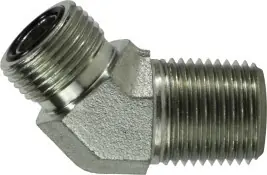 Midland Metal FS25031616 45 deg Elbow, 1-7/16 in Male ORFS x 1 in MNPT, Steel Get Yours